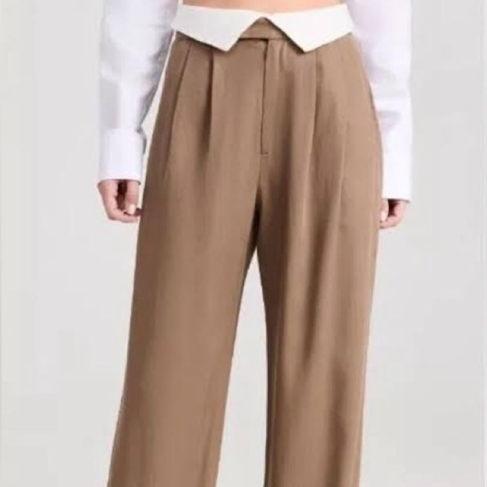 Reformation Mason Pants in Mushroom